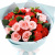 Букет из роз и гвоздик "Милый друг"