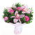 Букет из роз и орхидей с зеленью