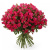 Букет из 55 кустовых малиновых роз